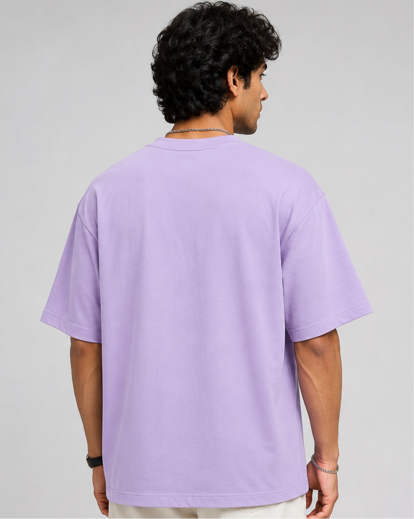 Lavender Oversized Tshirt Men