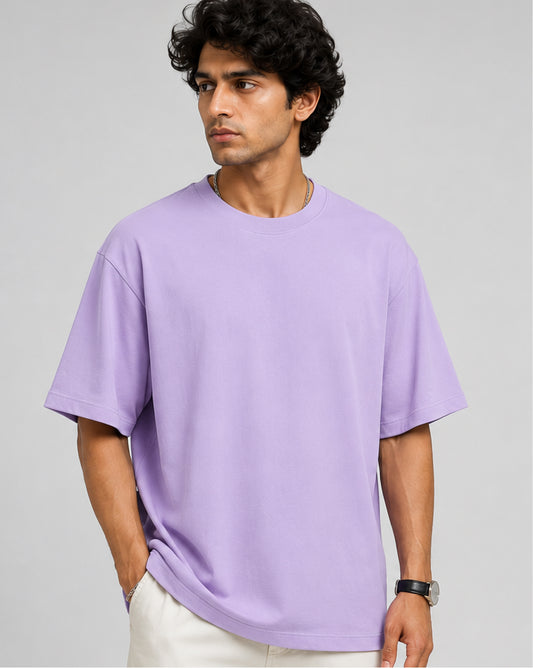 Lavender Oversized Tshirt Men