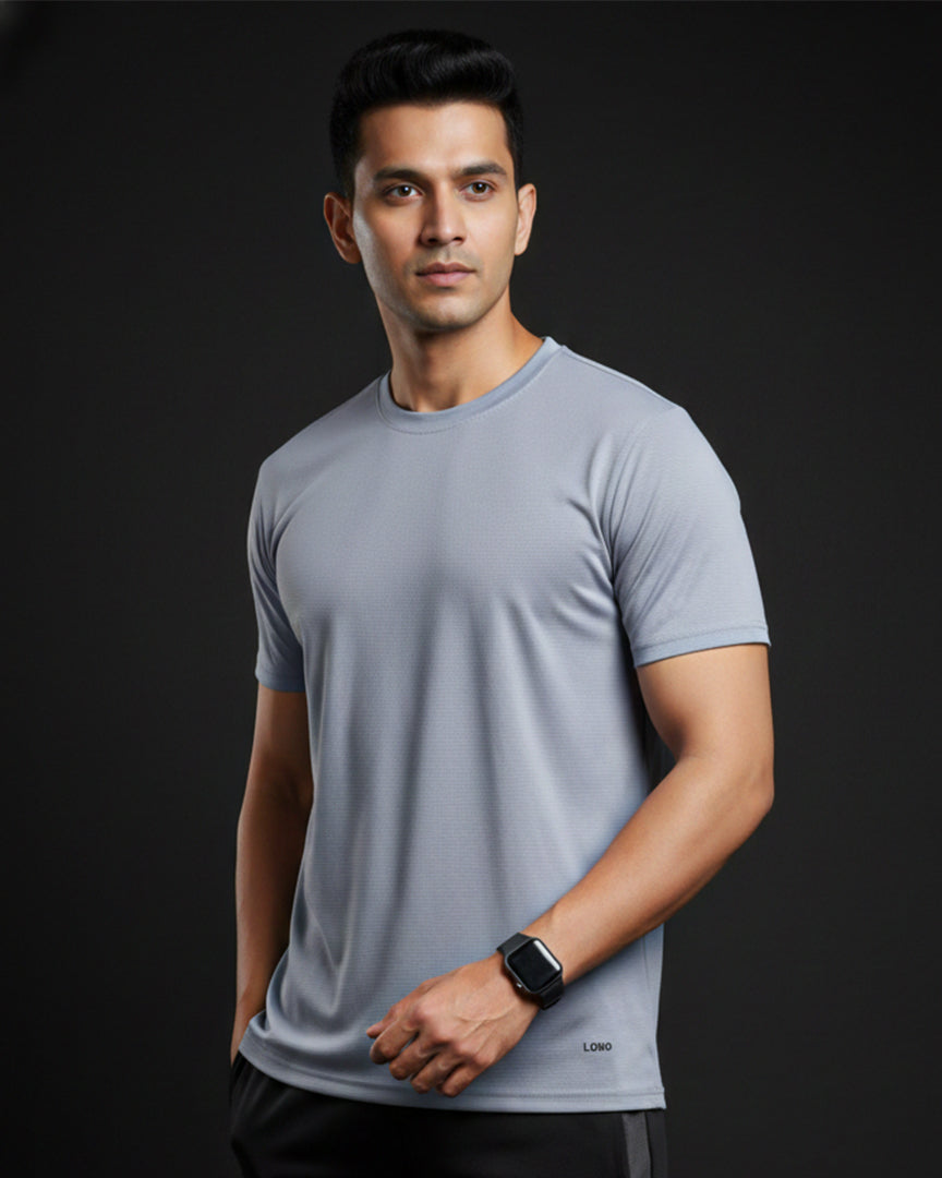 Light Grey Men's Performance Active Tee