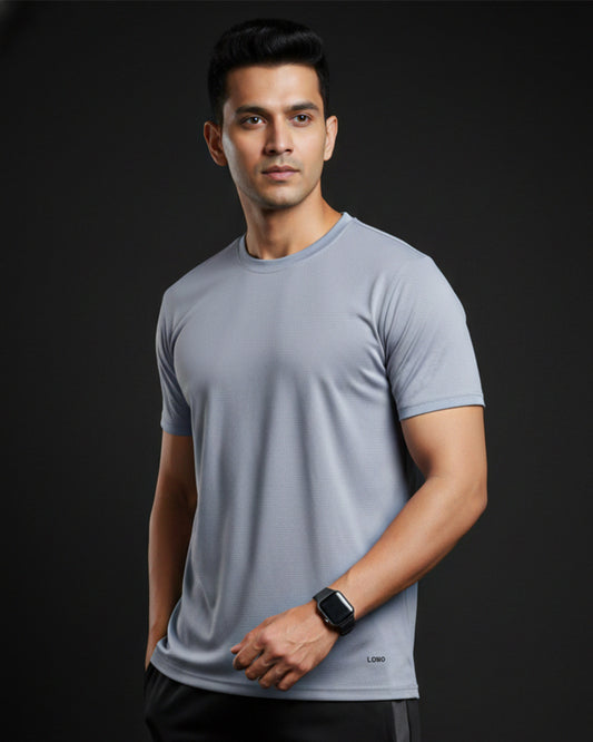 Light Grey Men's Performance Active Tee